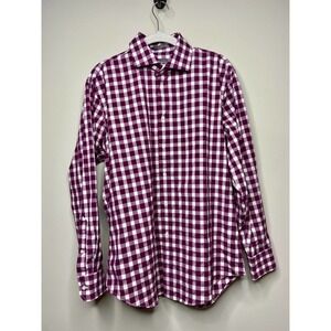 Calibrate Non Iron Trim Fit Gingham Checkered Shirt 16/32-33